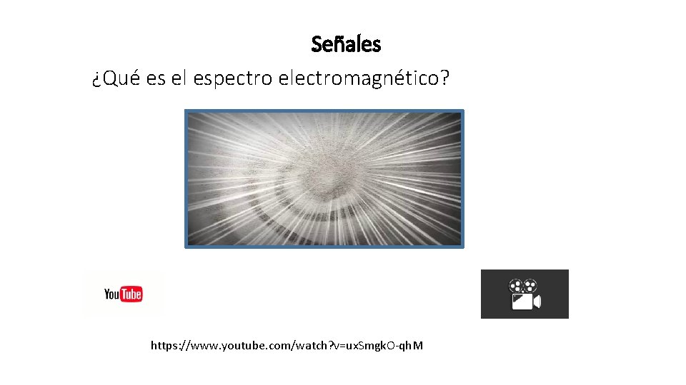 Señales ¿Qué es el espectro electromagnético? https: //www. youtube. com/watch? v=ux. Smgk. O-qh. M