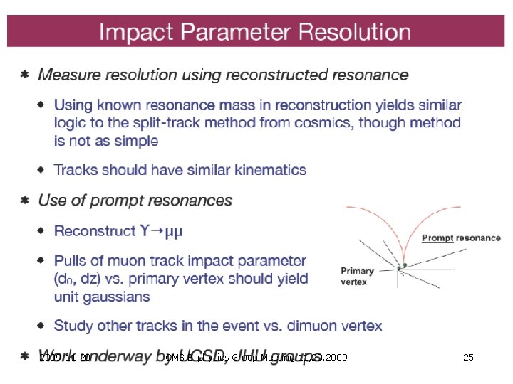 2009 -11 -20 CMS B-physics Group Meeting 11, 2009 25 2009 -11 -20 CMS B-physics Group Meeting 11, 2009 25