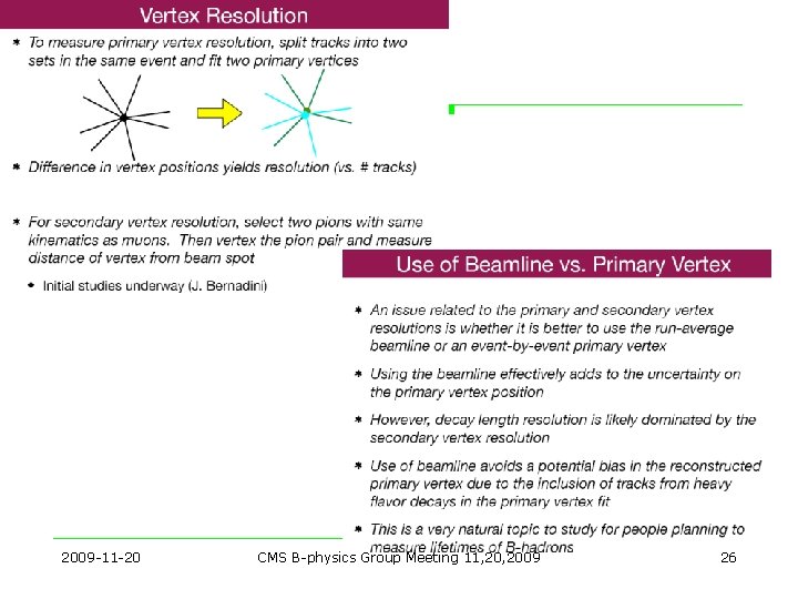 2009 -11 -20 CMS B-physics Group Meeting 11, 2009 26 2009 -11 -20 CMS B-physics Group Meeting 11, 2009 26