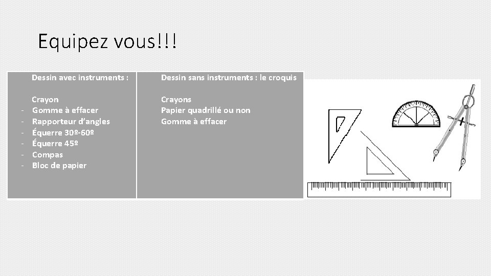 Equipez vous!!! - Dessin avec instruments : Dessin sans instruments : le croquis Crayon