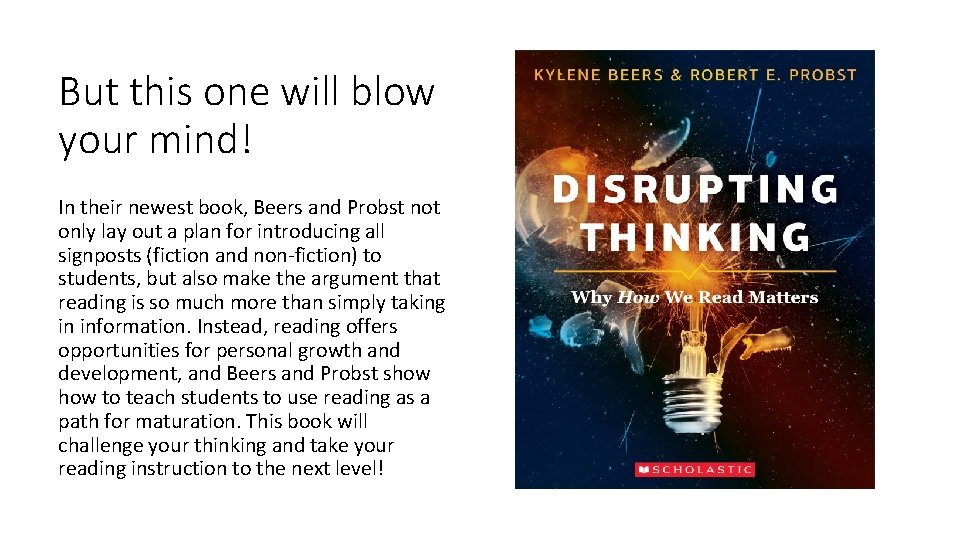 But this one will blow your mind! In their newest book, Beers and Probst