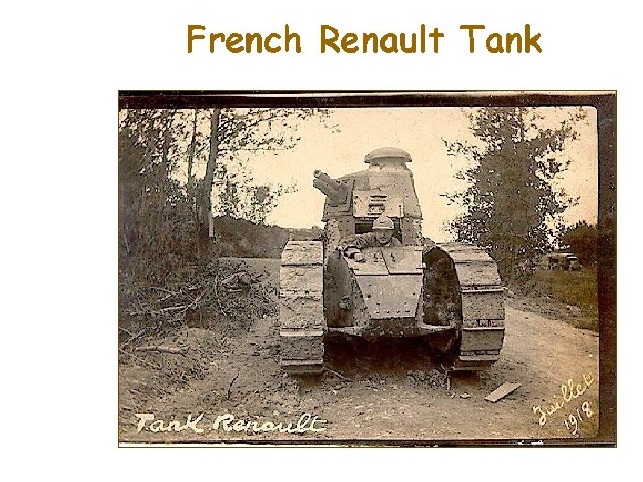 French Renault Tank 