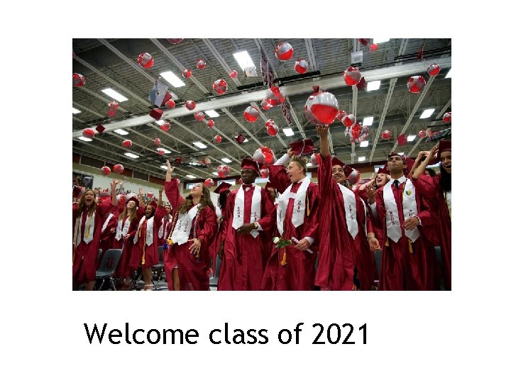 Welcome class of 2021 