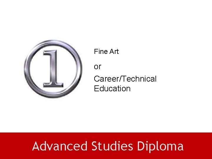 Fine Art or Career/Technical Education Advanced Studies Diploma 