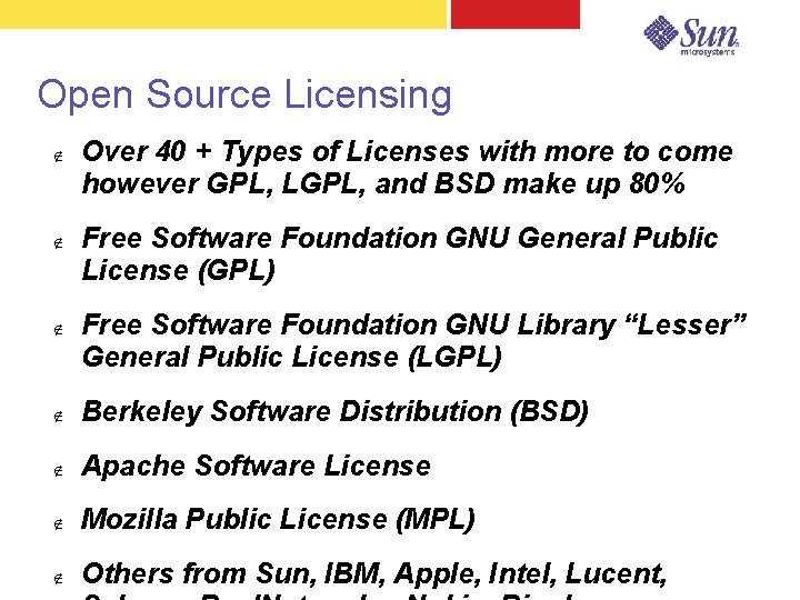 Open Source Licensing Over 40 + Types of Licenses with more to come however