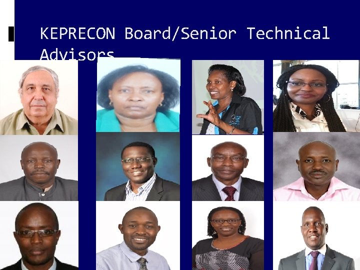 KEPRECON Board/Senior Technical Advisors 