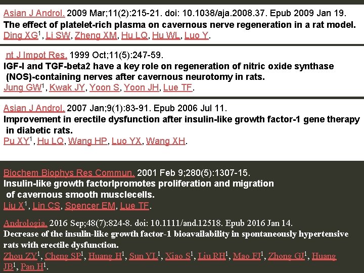 Asian J Androl. 2009 Mar; 11(2): 215 -21. doi: 10. 1038/aja. 2008. 37. Epub