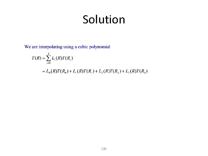 Solution 138 