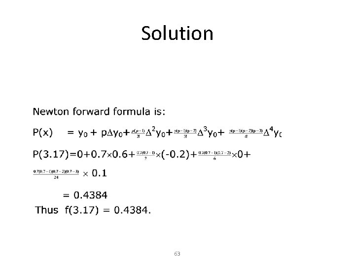 Solution 63 