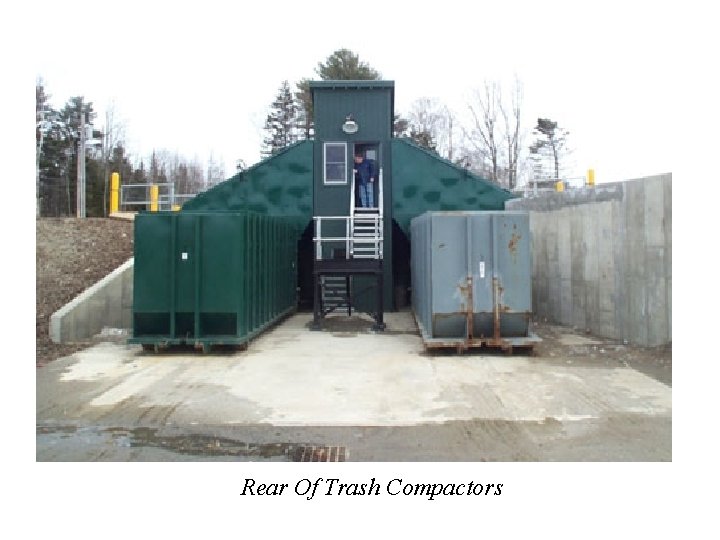 Rear Of Trash Compactors 