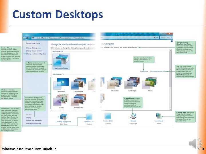 Custom Desktops Windows 7 for Power Users Tutorial 2 XP 4 Custom Desktops Windows 7 for Power Users Tutorial 2 XP 4