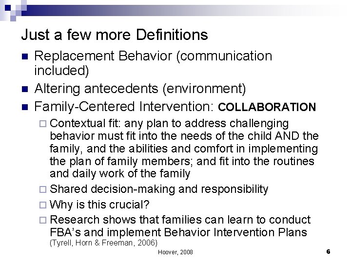 Challenging Behavior in Natural Settings PBS What the