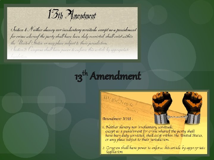 13 th Amendment 