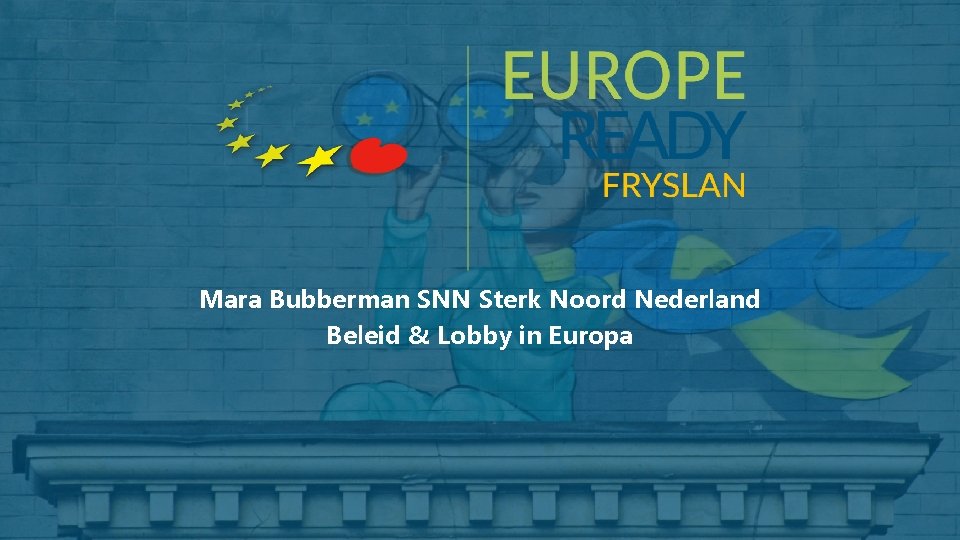 Mara Bubberman SNN Sterk Noord Nederland Beleid & Lobby in Europa 