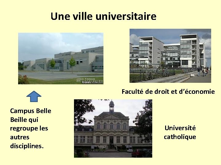 Une ville universitaire Faculté de droit et d’économie Campus Belle Beille qui regroupe les