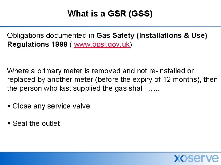 What is a GSR (GSS) Obligations documented in Gas Safety (Installations & Use) Regulations