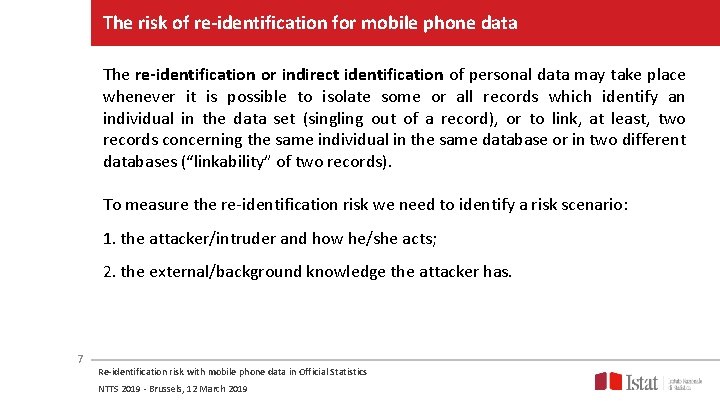 Conference on New Techniques and Technologies for official