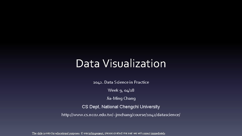 Data Visualization 1042 Data Science in Practice Week