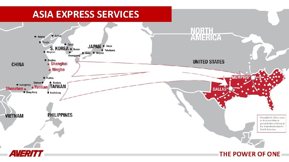 ASIA EXPRESS SERVICES THE POWER OF ONE 