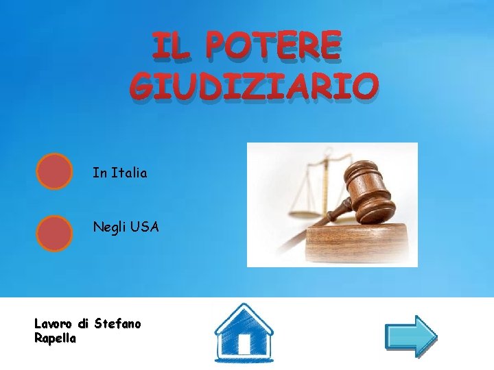 IL POTERE GIUDIZIARIO In Italia Negli USA Lavoro