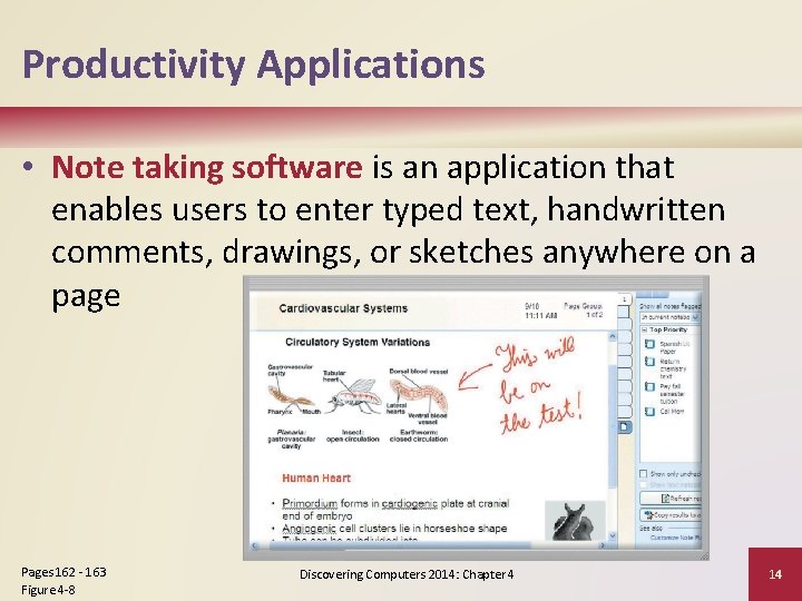 Productivity Applications • Note taking software is an application that enables users to enter