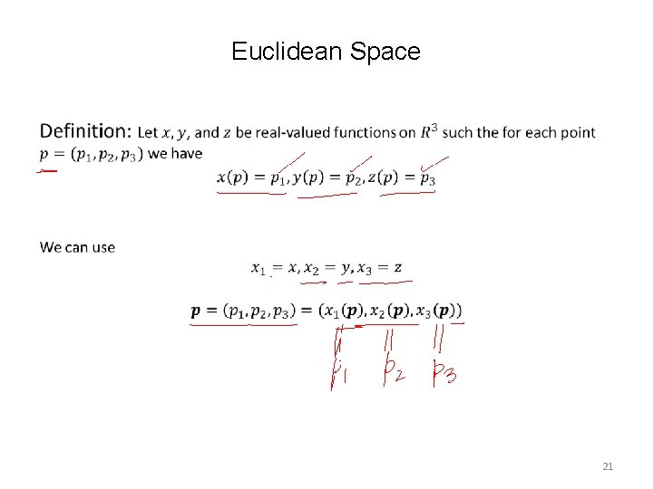 Euclidean Space • 21 