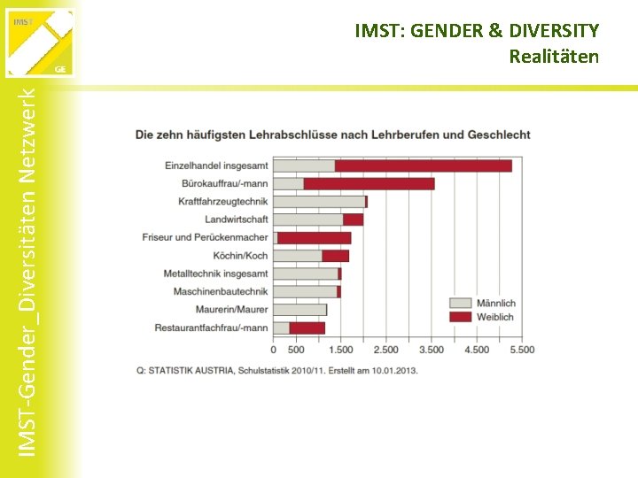 IMST-Gender_Diversitäten Netzwerk IMST: GENDER & DIVERSITY Realitäten 
