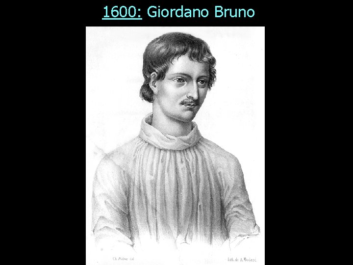 1600: Giordano Bruno 
