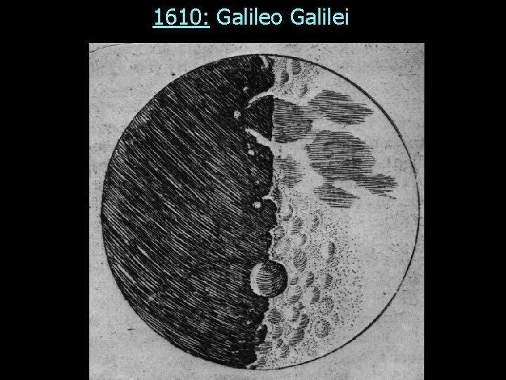 1610: Galileo Galilei 