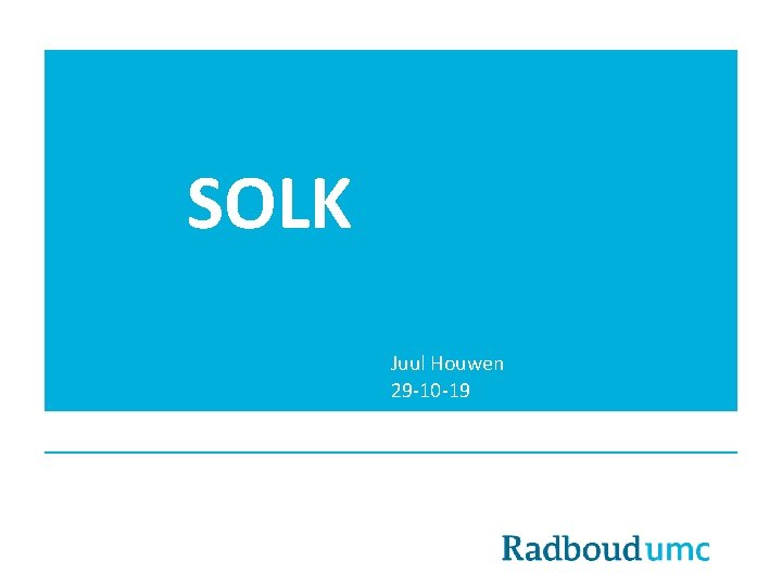 SOLK Juul Houwen 29 -10 -19 