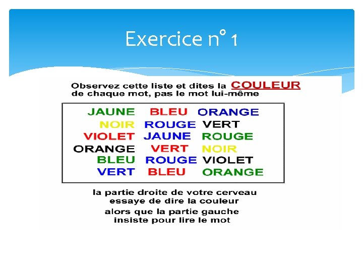 Exercice n° 1 