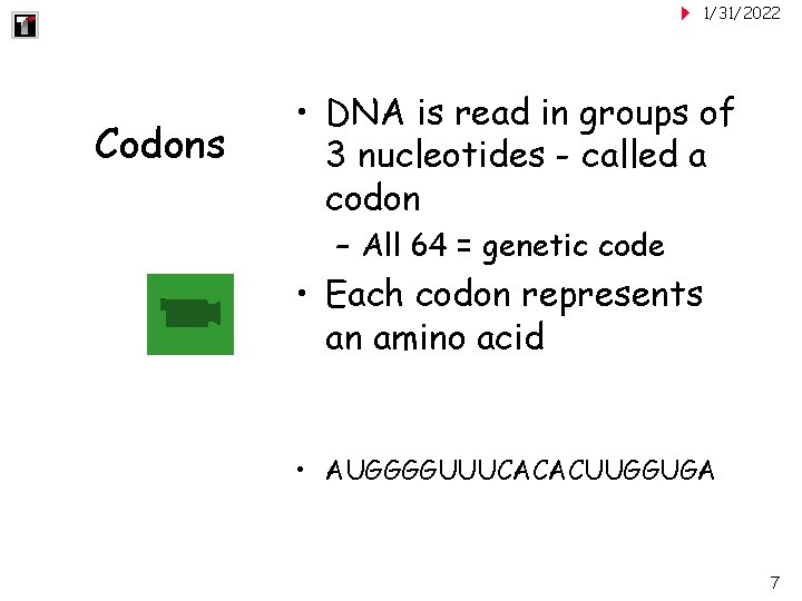 1312022 Title Biology 4307 Objectives To learning about