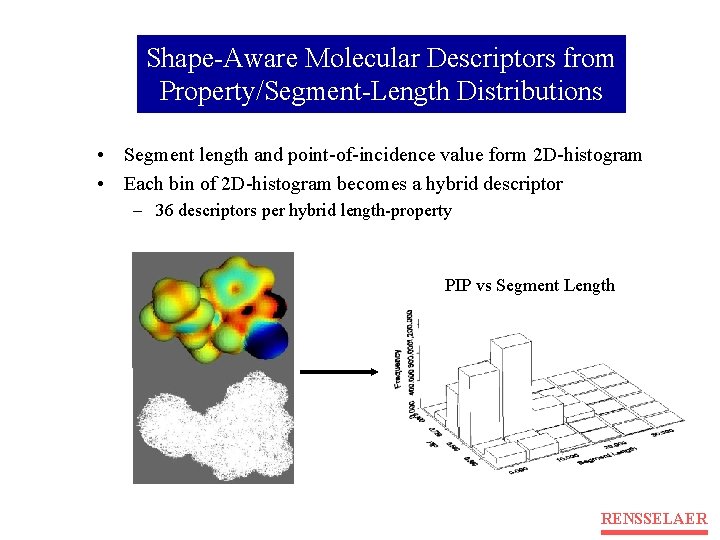 Shape-Aware Molecular Descriptors from Property/Segment-Length Distributions • Segment length and point-of-incidence value form 2