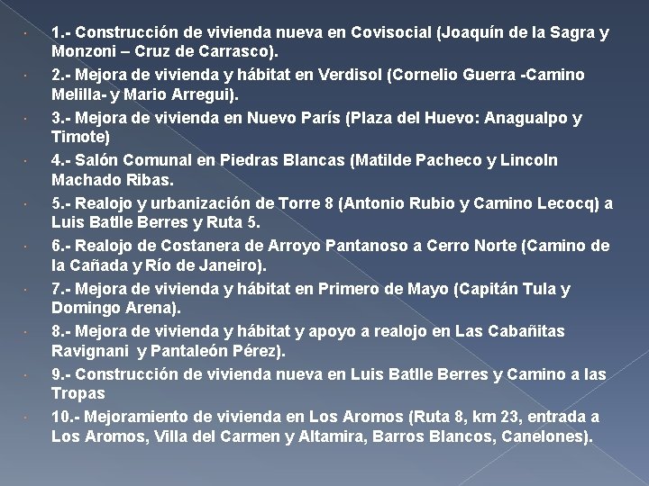  1. - Construcción de vivienda nueva en Covisocial (Joaquín de la Sagra y
