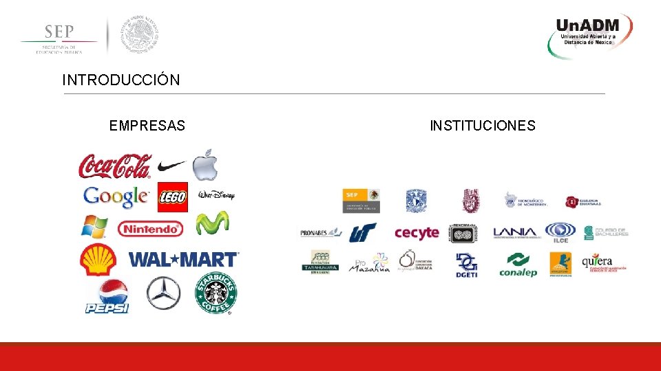 INTRODUCCIÓN EMPRESAS INSTITUCIONES 