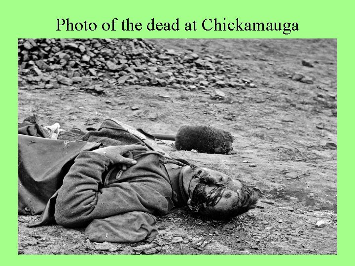 Photo of the dead at Chickamauga 