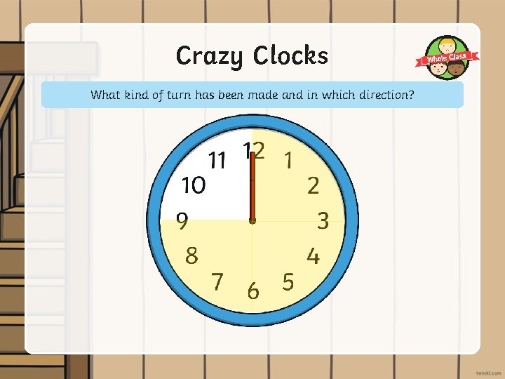 Crazy Clocks What kind of turn has been made and in which direction? 