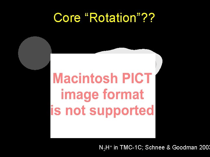 Core “Rotation”? ? N 2 H+ in TMC-1 C; Schnee & Goodman 2003 