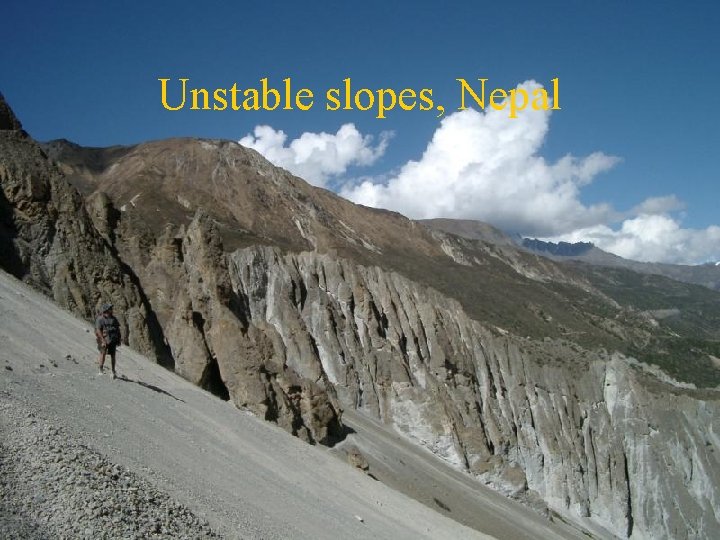 Unstable slopes, Nepal 