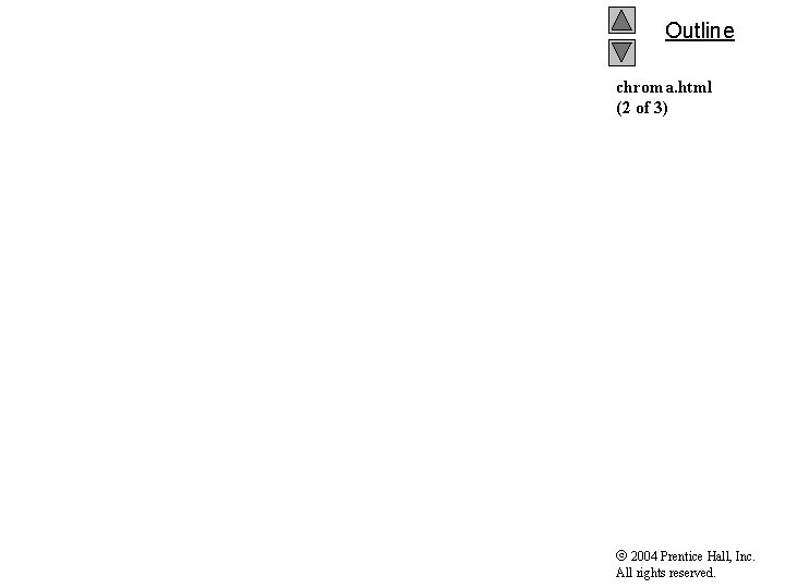 Outline chroma. html (2 of 3) 2004 Prentice Hall, Inc. All rights reserved. 