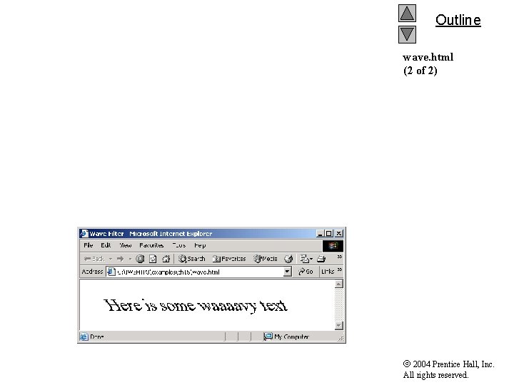 Outline wave. html (2 of 2) 2004 Prentice Hall, Inc. All rights reserved. 