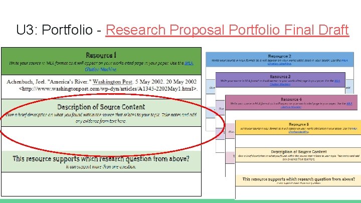 U 3: Portfolio - Research Proposal Portfolio Final Draft 