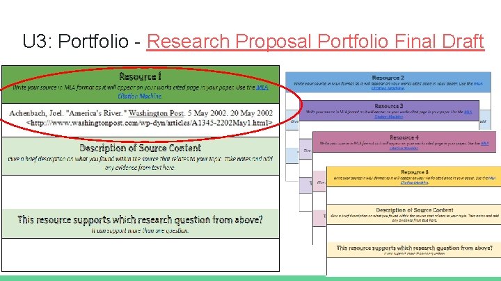 U 3: Portfolio - Research Proposal Portfolio Final Draft 