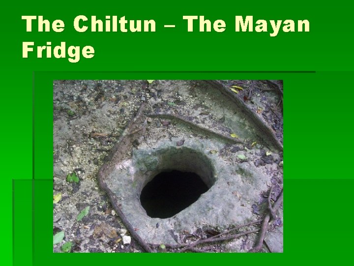 The Chiltun – The Mayan Fridge 