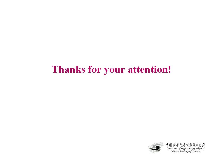 Thanks for your attention! 