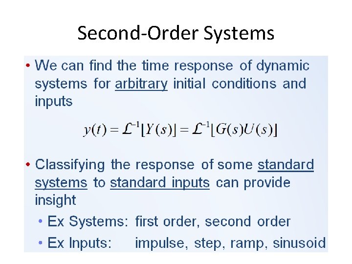 Second-Order Systems 