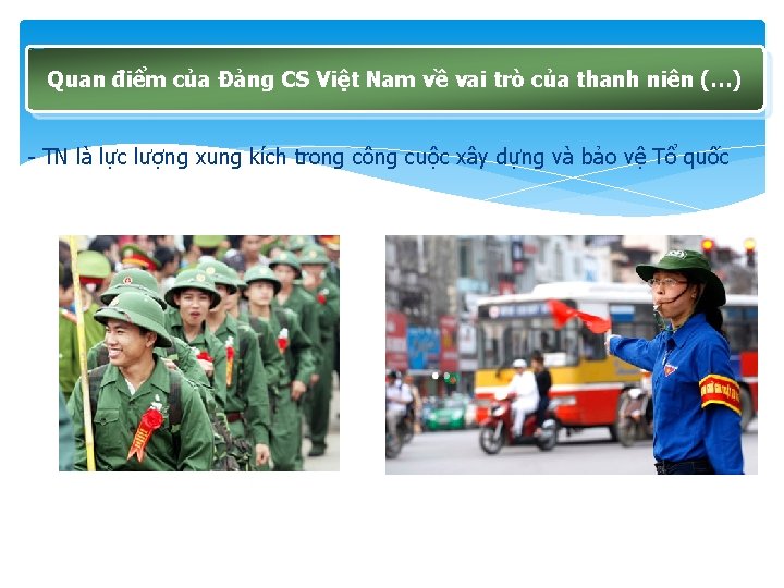 Quan điểm của Đảng CS Việt Nam về vai trò của thanh niên (…)
