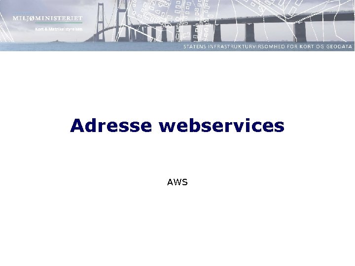 Adresse webservices AWS 