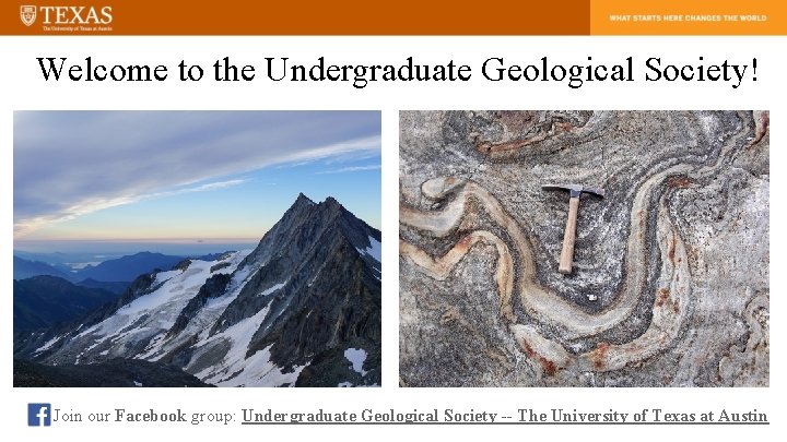 Welcome to the Undergraduate Geological Society! Join our Facebook group: Undergraduate Geological Society --