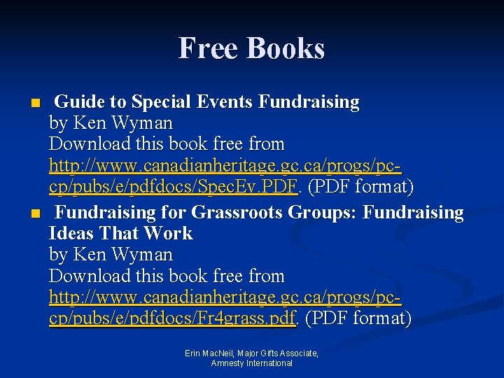 Free Books n n Guide to Special Events Fundraising by Ken Wyman Download this